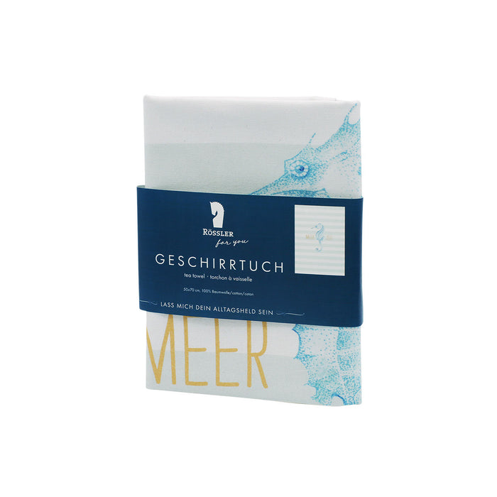 Geschirrtuch „Meer Liebe“ | Baumwolle | 500x700mm | Meerzeit