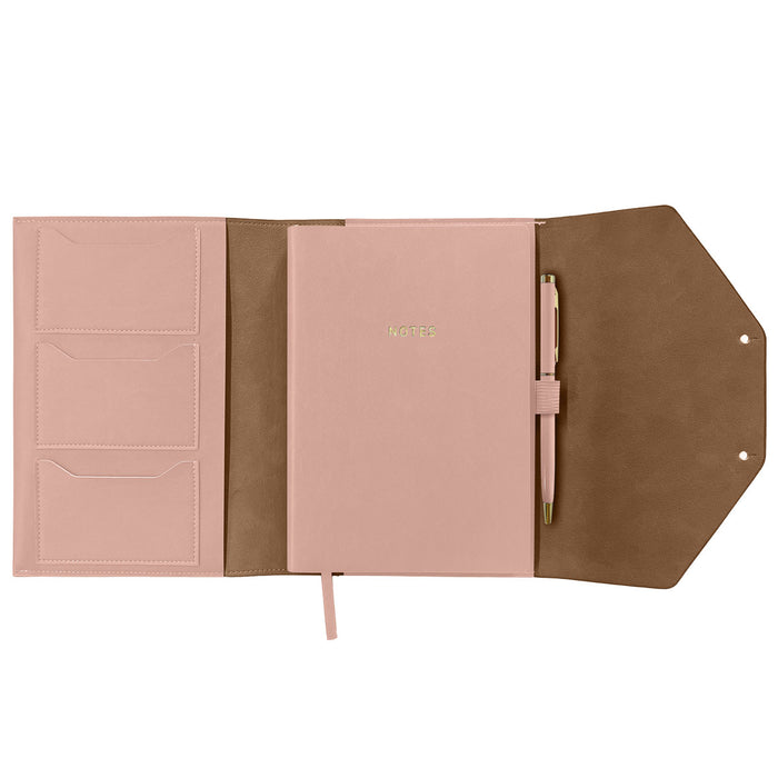Organizer mit Notizbuch | A5 | Soft Cover | Mit Kugelschreiber | peach