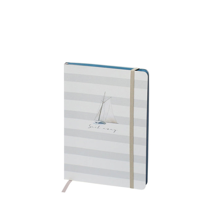 Notizbuch „Meer Liebe“ | A5 | Soft Cover | Mit Gummizug | Segelboot