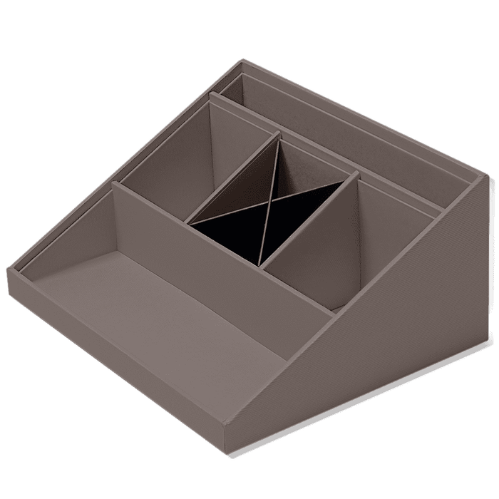 S.O.H.O. Schreibtisch Organizer | Mit 5 Fächern | taupe