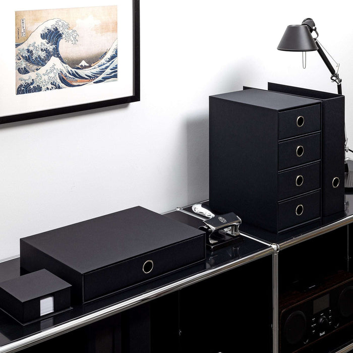 1er Schubladenbox für A4, schwarz