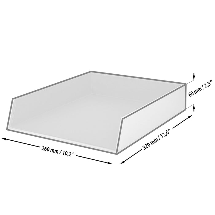 Ablagekorb für A4, Stone-Grau