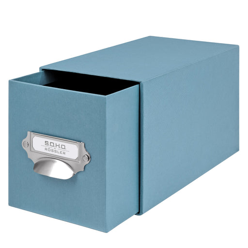 1er Schubladenbox für CDs, Denim-Blau