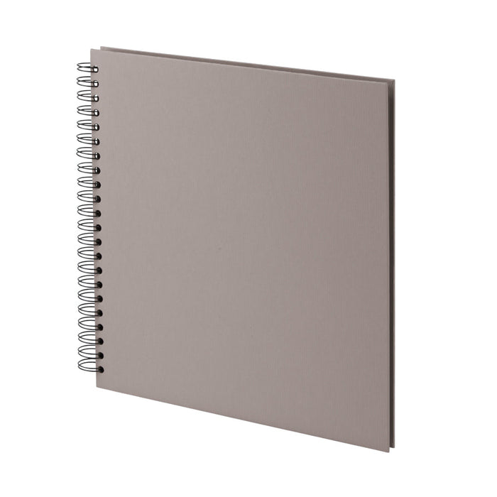 Fotoalbum XL mit Spiralbindung, schwarze Seiten, Taupe