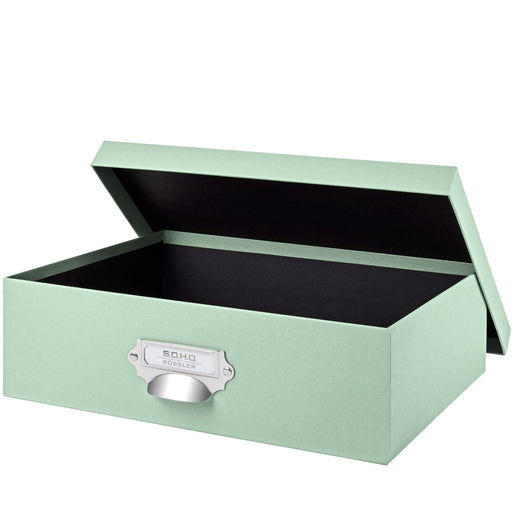 Aufbewahrungsbox mit Griff für A4, Mint