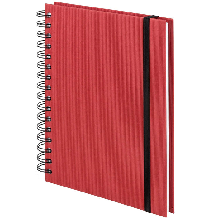 Notizbuch A5 mit Gummizug, Rot