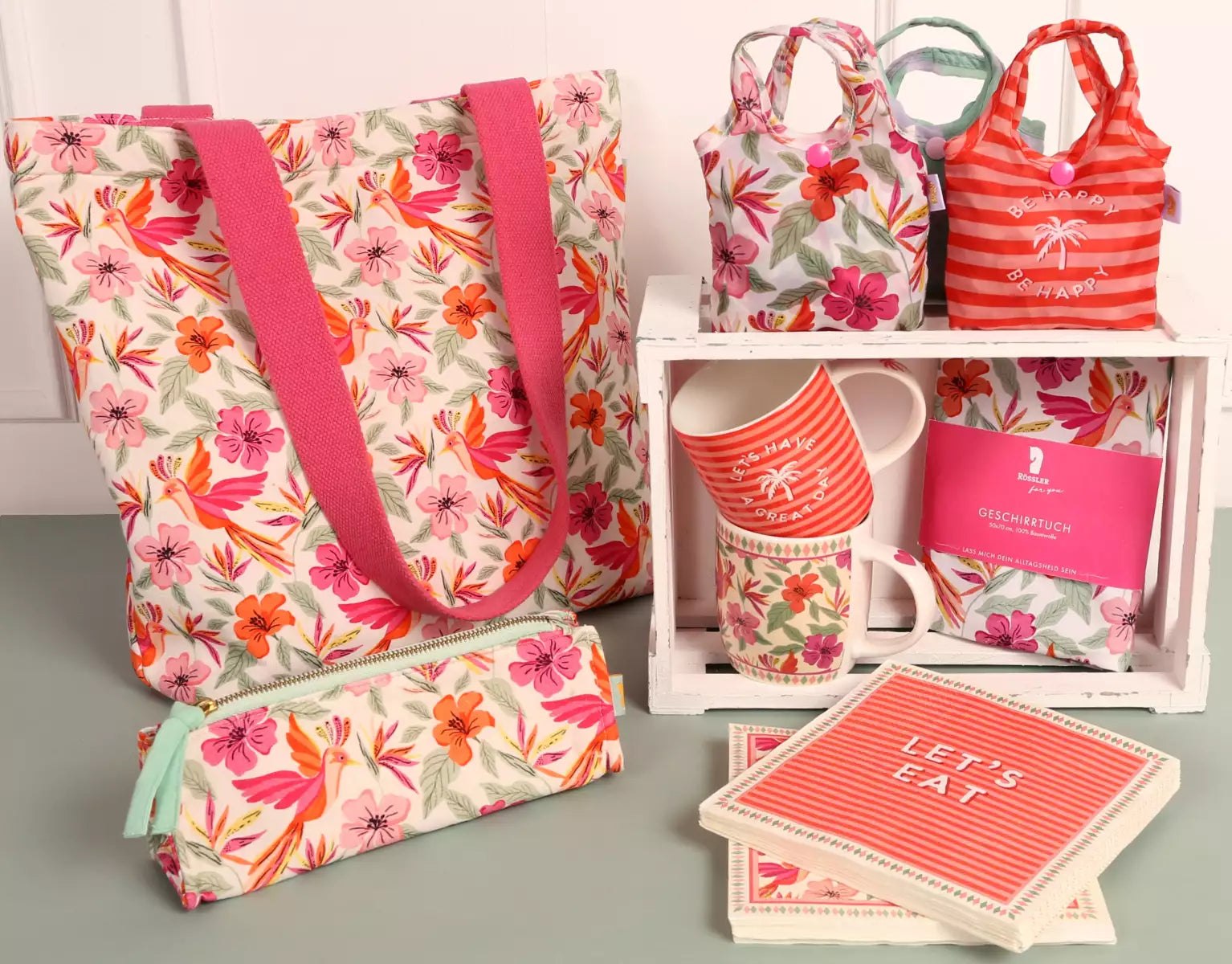 Farbenfrohe Papeterie für den Frühling