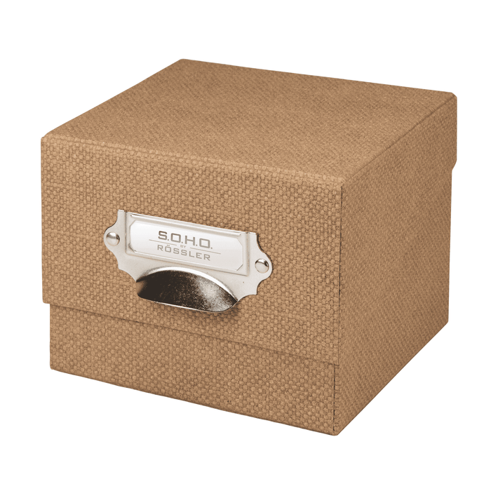 S.O.H.O. Box für Fotos & Karteikarten | A6 | 16,7x12,5cm | haselnuss-braun