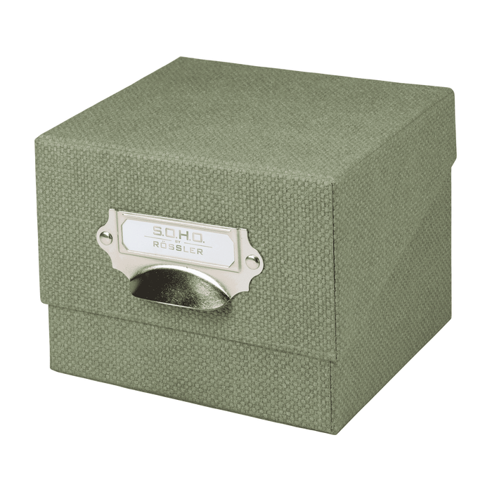 S.O.H.O. Box für Fotos & Karteikarten | A6 | 16,7x12,5cm | salbei-gruen