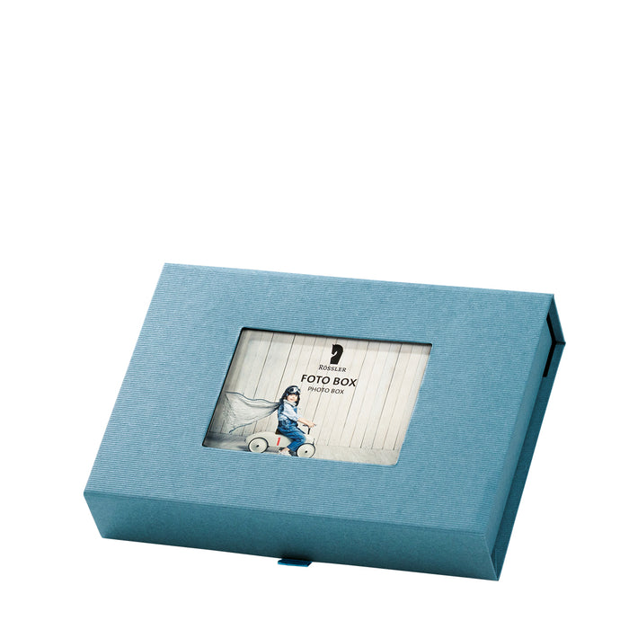 Fotobox | Fotoformat 13x18 | mit Passepartout | denim