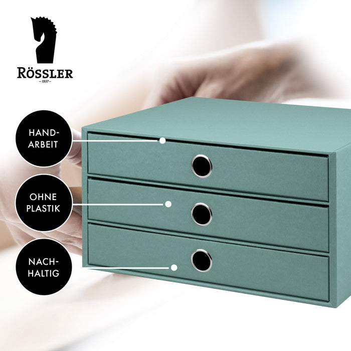 Rössler S.O.H.O. CD-Schubladenbox für 47 CDs, 143x261x158 mm, opal Rössler S.O.H.O. CD-Schubladenbox für 47 CDs, 143x261x158 mm, opal