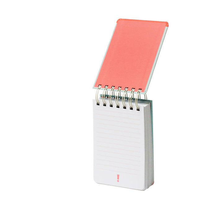 Wire-O Notizblock „Neon“ | Hardcover | „It´s now or never“