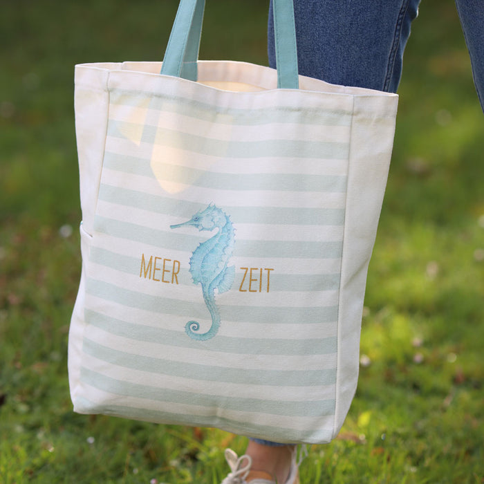 Lifestyle Shopper „Meer Liebe“ | Canvas-Stoff | Meerzeit