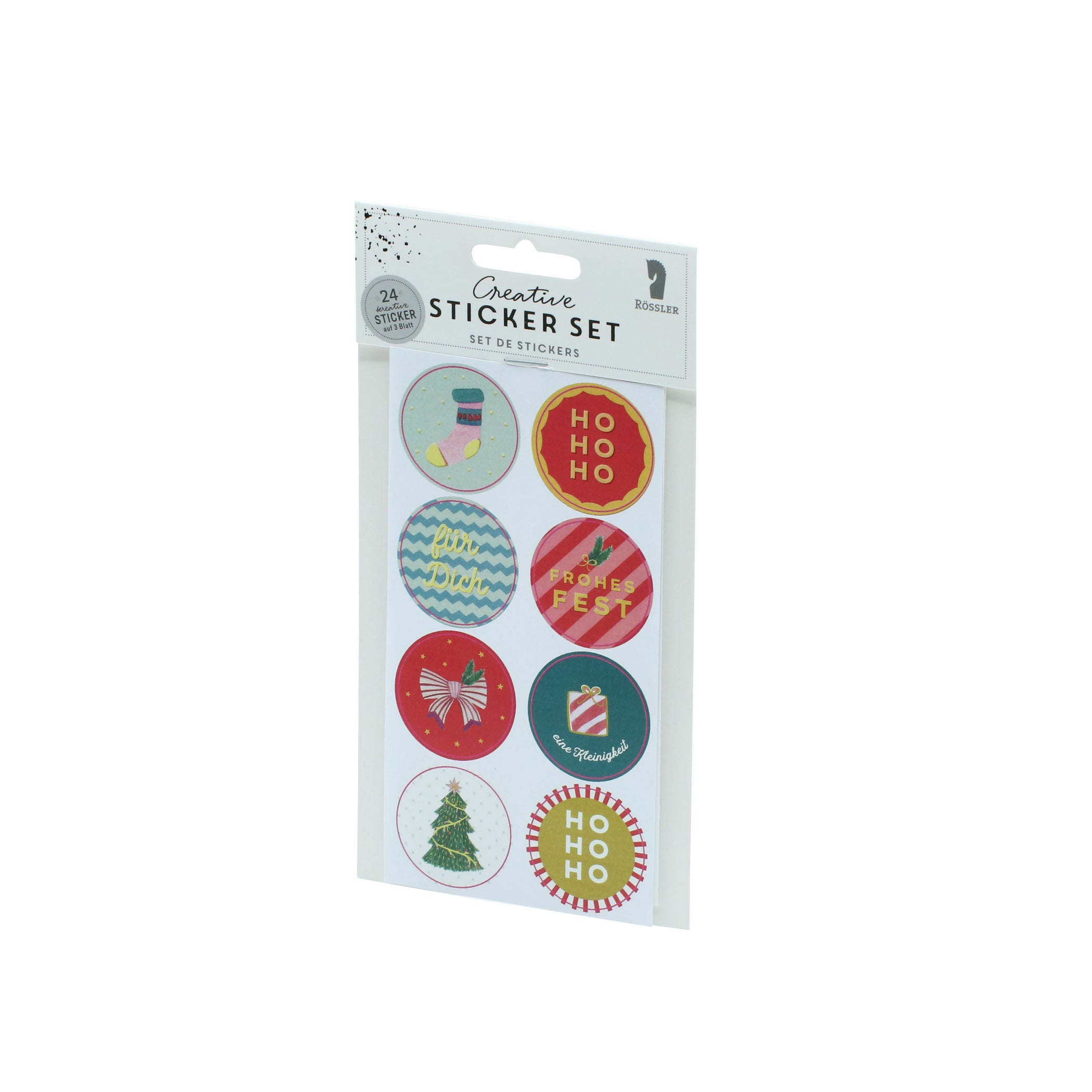 Sticker mit Weihnachtsmotiv | 3x8 weihnachtliche Sticker — Rössler Papier