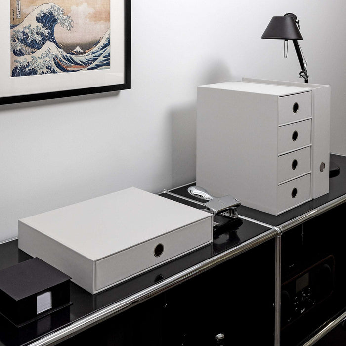 1er Schubladenbox für A4, Weiß