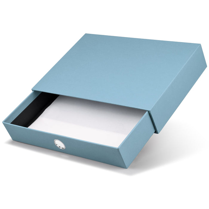 1er Schubladenbox für A4, Denim-Blau