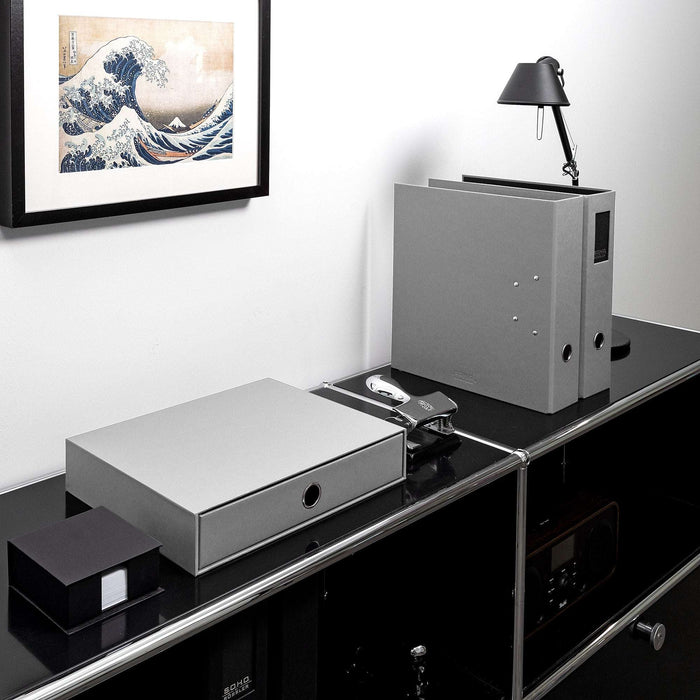 1er Schubladenbox für A4, Stone-Grau