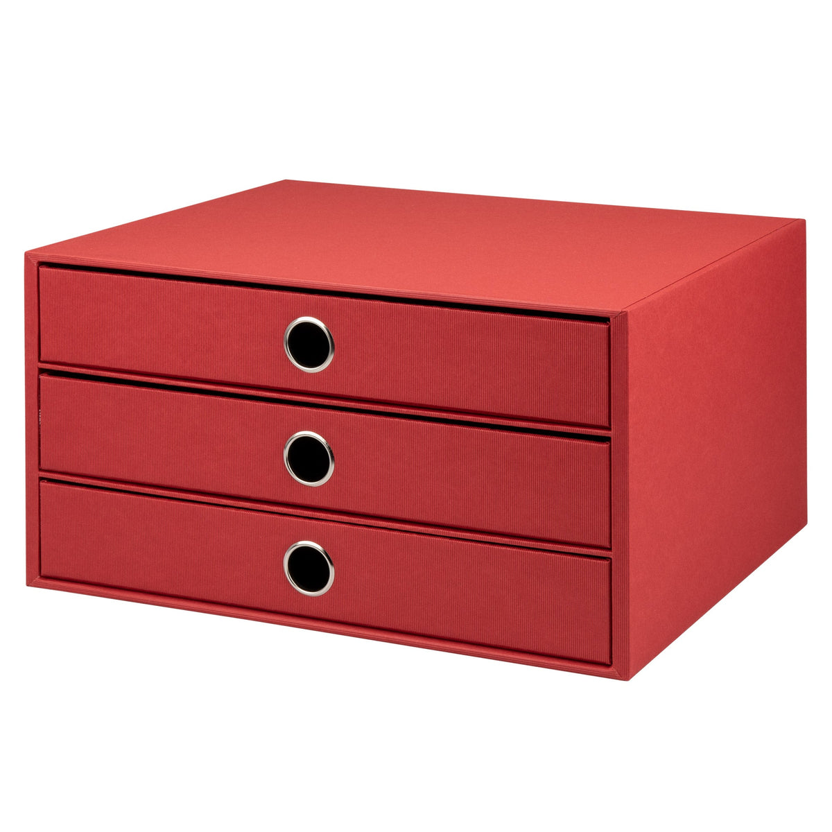 Rössler Quaderno Ad Anelli A4 S.O.H.O. - Raccoglitore A 4 Anelli Rosso - Realizzato A Mano In Europa - Organizer Ufficio E Casa - 3