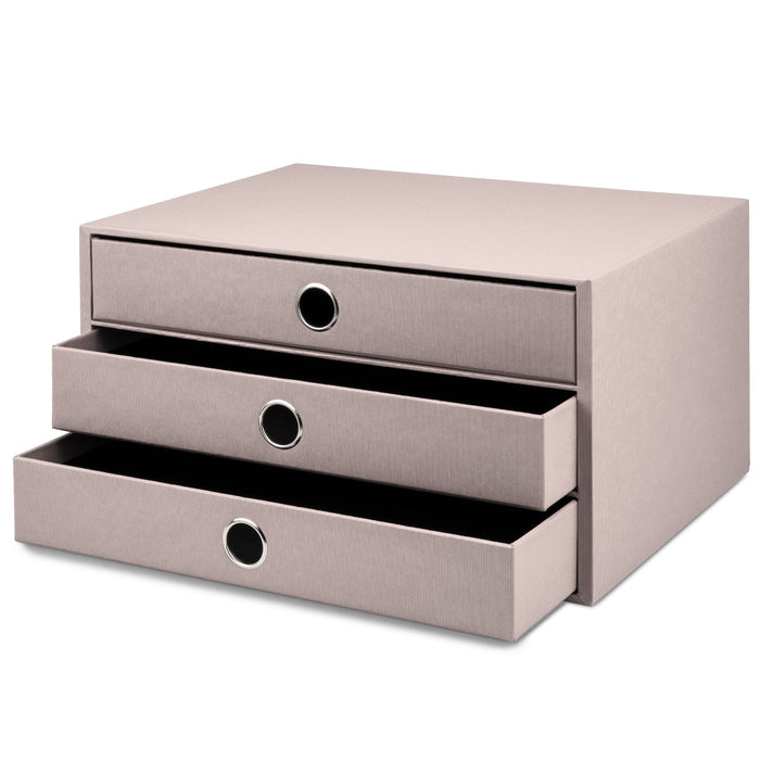 3er Schubladenbox für A4, Taupe