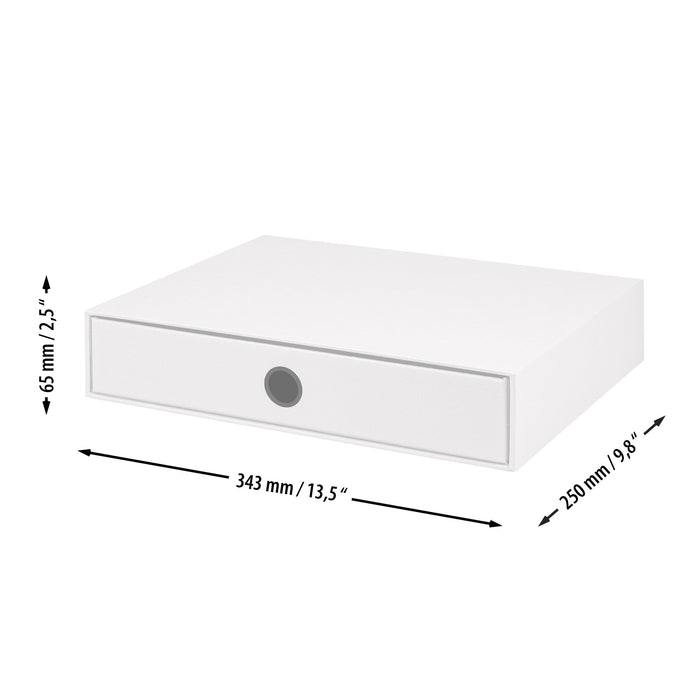 1er Schubladenbox für A4, Powder-Rosa