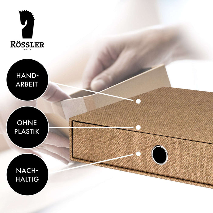 1er Schubladenbox für A4, Haselnuss-Braun