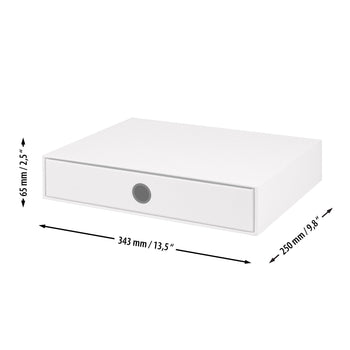 1er Schubladenbox für A4, schwarz