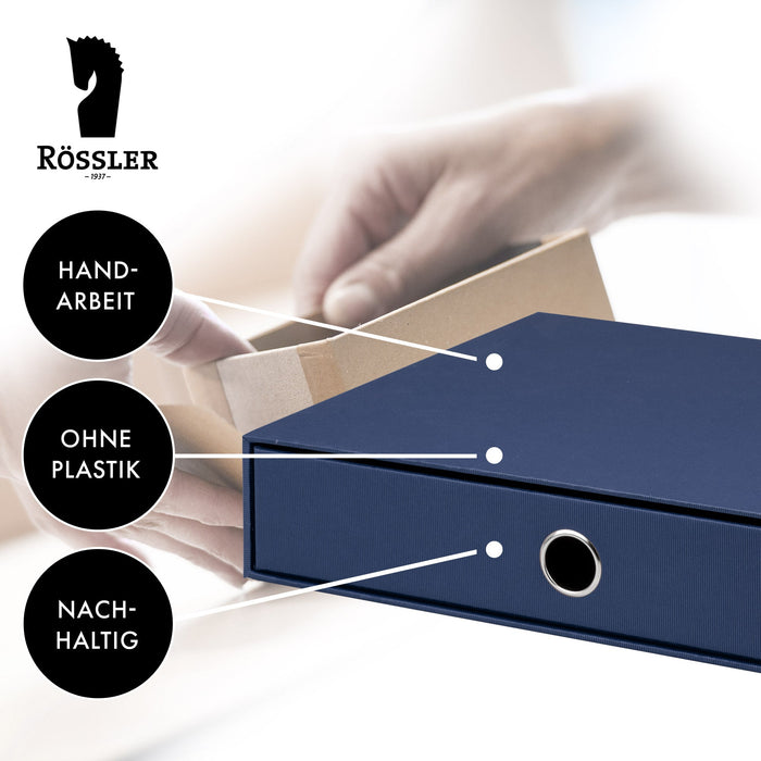 1er Schubladenbox für A4, Navy-Blau