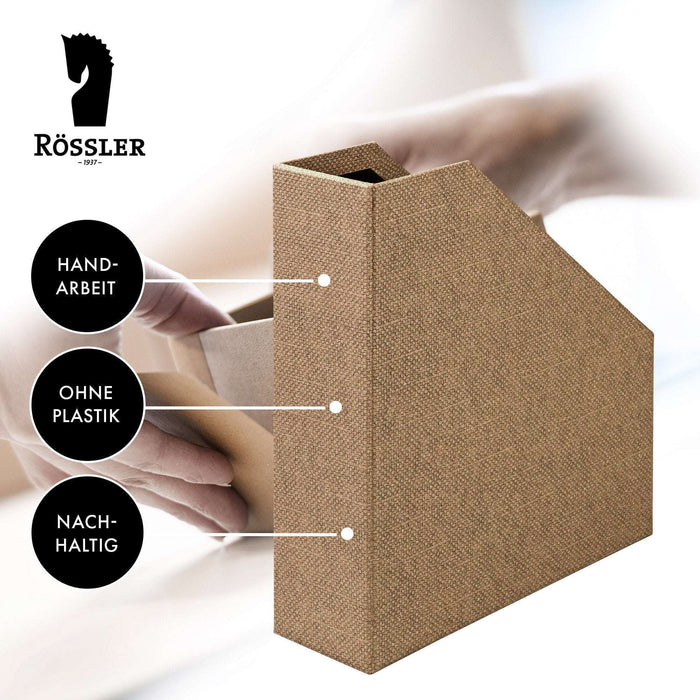 Stehsammler für A4, Haselnuss-Braun