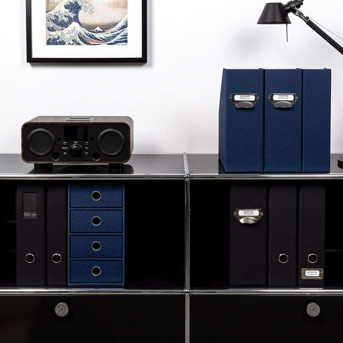 Stehsammler für A4, Navy-Blau