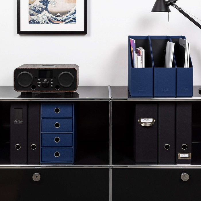 Stehsammler für A4, Navy-Blau