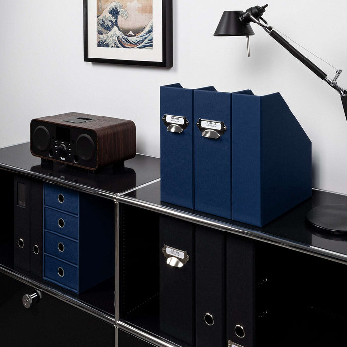 Stehsammler für A4, Navy-Blau