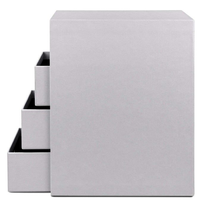 4er Schubladenbox für A5, Stone-Grau