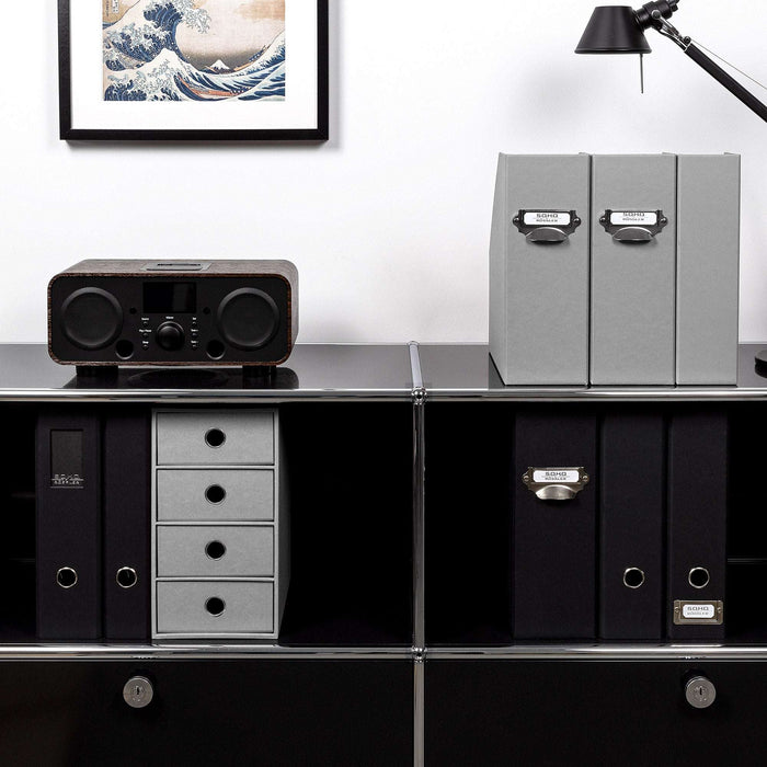 4er Schubladenbox für A5, Stone-Grau