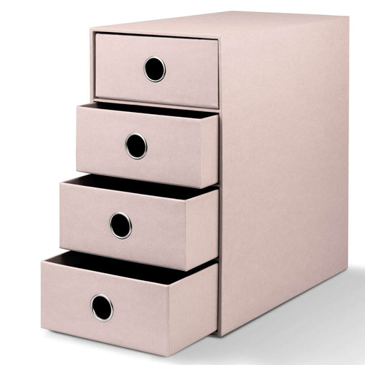 4er Schubladenbox für A5, Powder-Rosa
