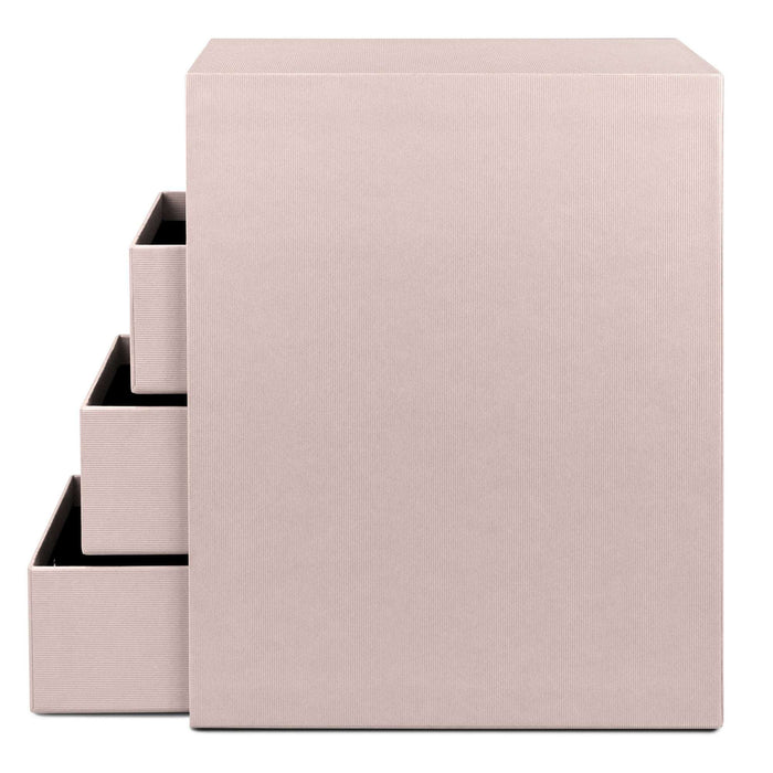 4er Schubladenbox für A5, Powder-Rosa