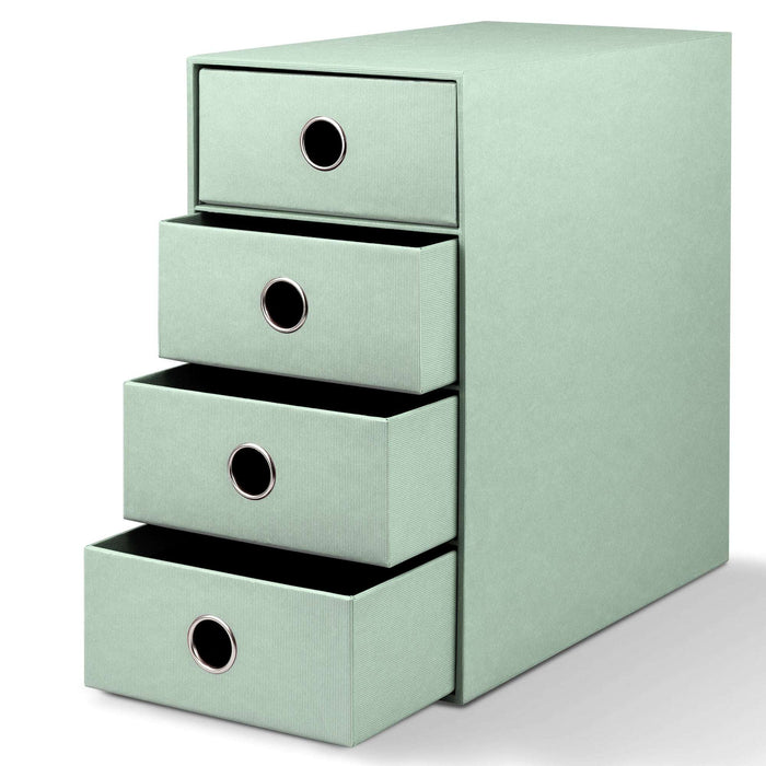 4er Schubladenbox für A5, Mint