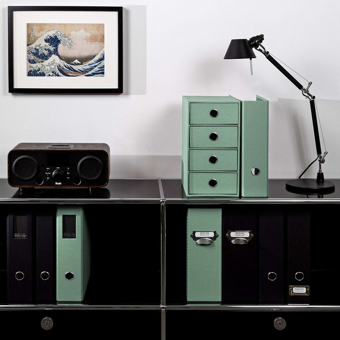 4er Schubladenbox für A5, Mint