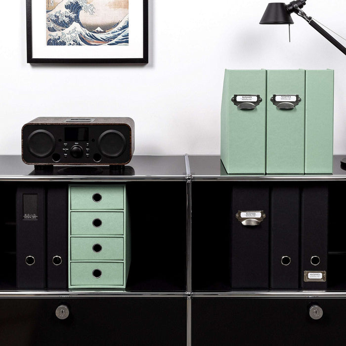 4er Schubladenbox für A5, Mint