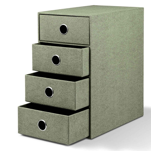 4er Schubladenbox für A5, Salbei-Grün