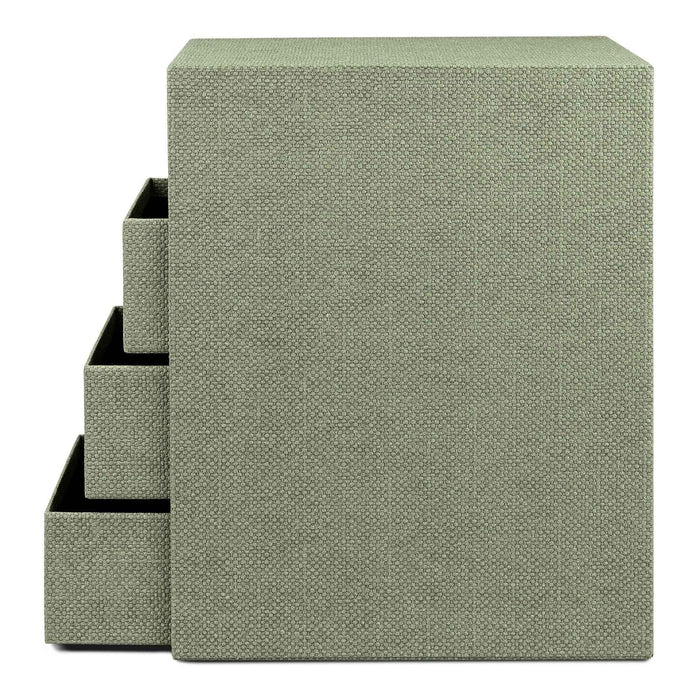 4er Schubladenbox für A5, Salbei-Grün