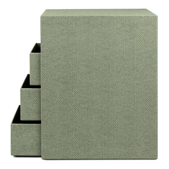 S.O.H.O. Schubladenbox | A5 |  DIN lang | 4 Fächer | salbei-gruen