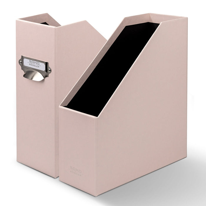 Stehsammler mit Griff für A4, Powder-Rosa