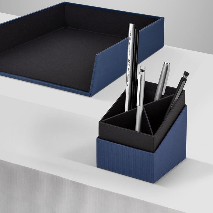 Ablagekorb für A4, Navy-Blau