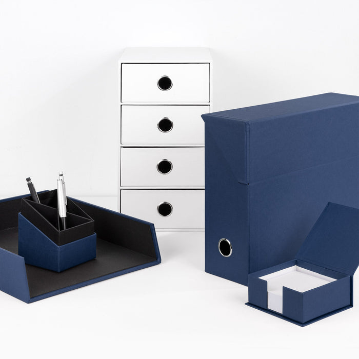 Archivbox für A4, Blau-Navy