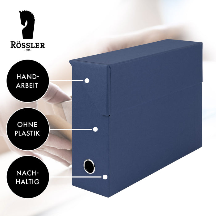 Archivbox für A4, Blau-Navy