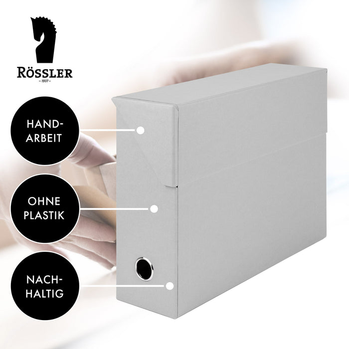 Archivbox für A4, Stone-Grau