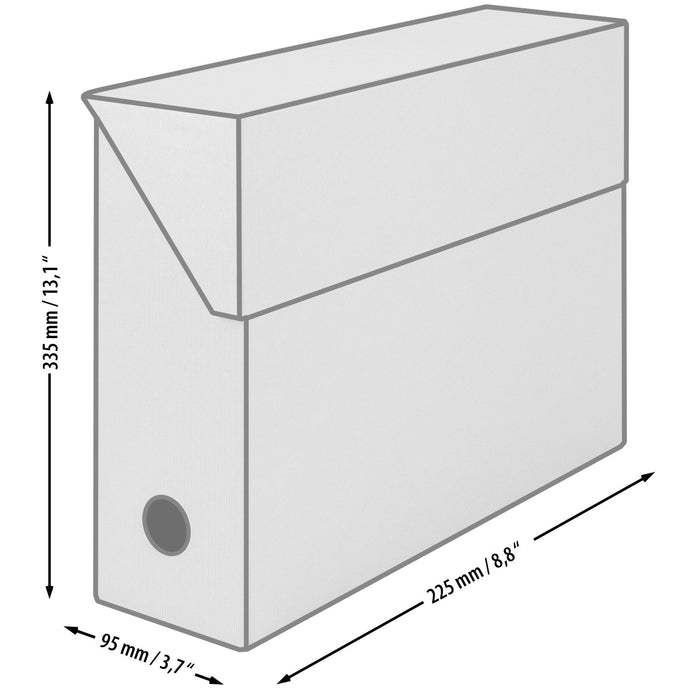 Archivbox für A4, Stone-Grau