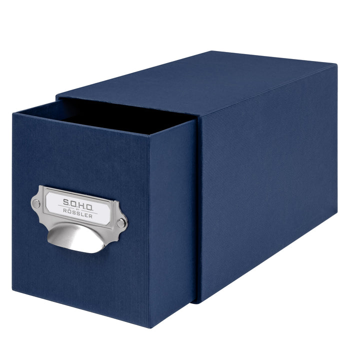 1er Schubladenbox für CDs, Navy/Blau — Rössler Papier