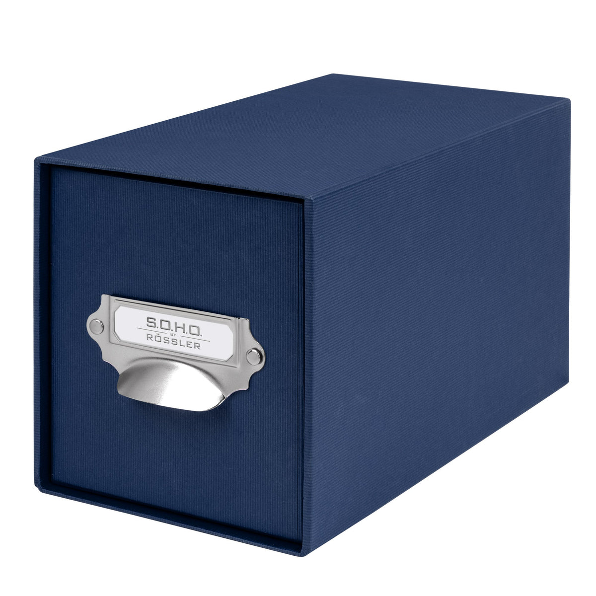 1er Schubladenbox für CDs, Navy/Blau — Rössler Papier