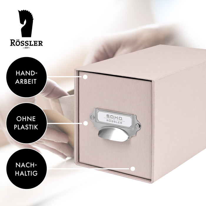 1er Schubladenbox für CDs, Powder-Rosa